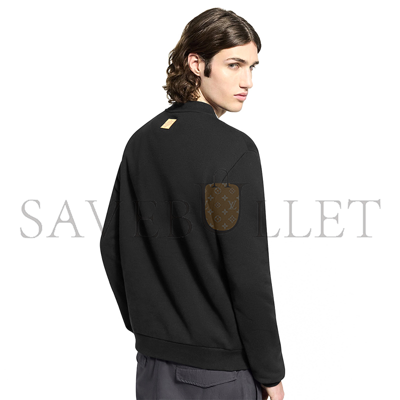 LOUIS VUITTON EMBROIDERED LONG-SLEEVED SWEATSHIRT 1AJCCW LOUIS VUITTON EMBROIDERED LONG-SLEEVED SWEATSHIRT 1AJCCW